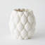 Pillowed Printed Vase-Matte White-Lg-1834854530