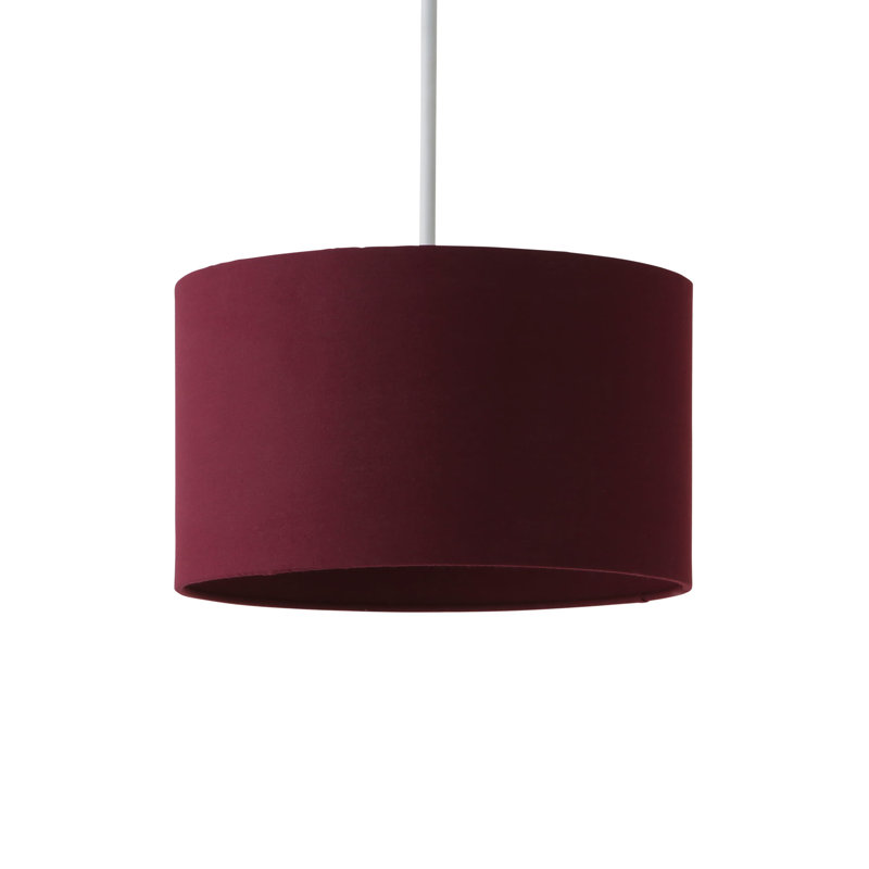 Blended Fabric Drum Lamp Shade ( Slip-On ), Purple, 15cm H x 25cm W x 25cm D