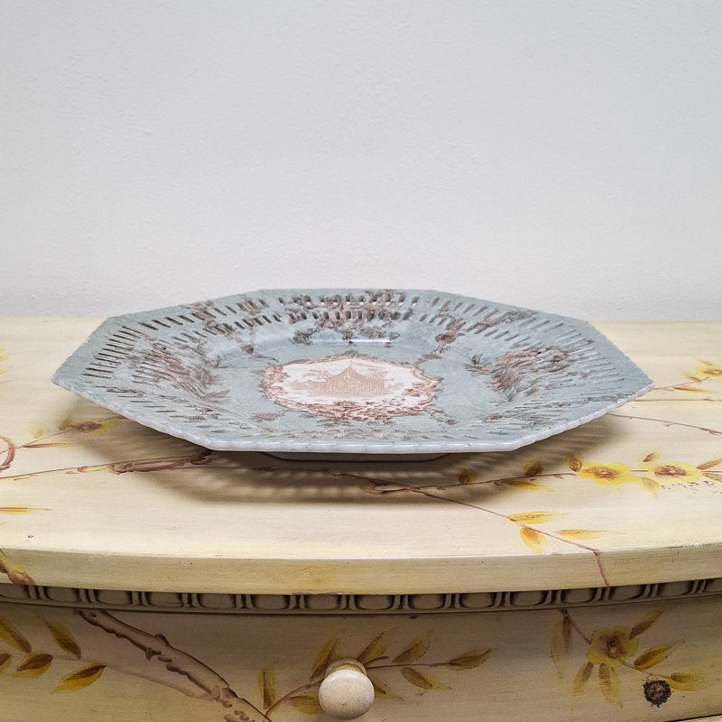 Porcelain Octagonal Platter Anbertonia