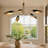  Lakendria 5 - Light Dimmable Wagon Wheel Shaded Chandelier