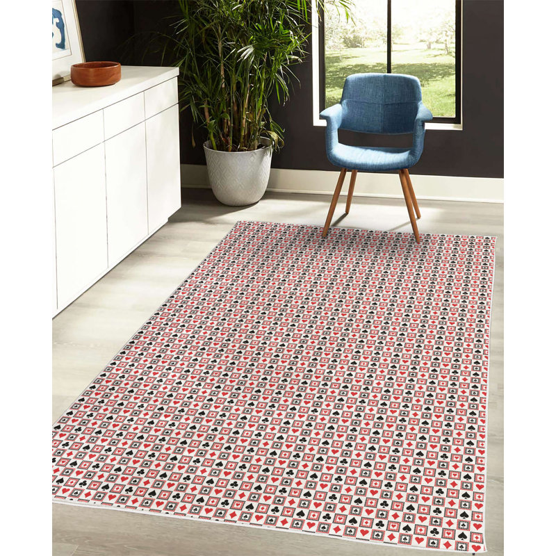 Tapis de casino East Urban Home, Rectangle 2 pi 6 po x 5 pi