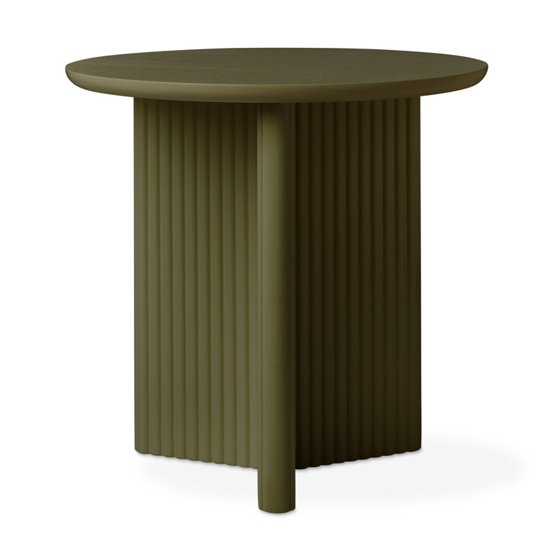 Table de bout ronde Odeon, Olive