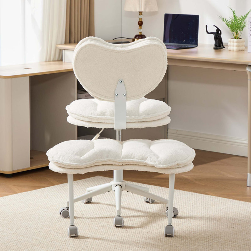 Fauteuil de méditation moderne plus avec pattes croisées, roues et tabouret réglable