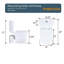 Système de toilette 600W Macerating pour le sous-sol: double chasse, siège confortable à fermeture en douceur de 17,25 po, 3 entrées, rénovation moderne du sous-sol blanc: fermeture en douceur confort, eau