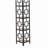 Lynx 62 Inch Modern Corner Etagere Bookshelf, 4 Tier Shelves, Taupe Metal-1595978060-1570575734