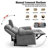65.7" Modern Manual Reclining Loveseat With Storage Console And Cup Holders-399879669
