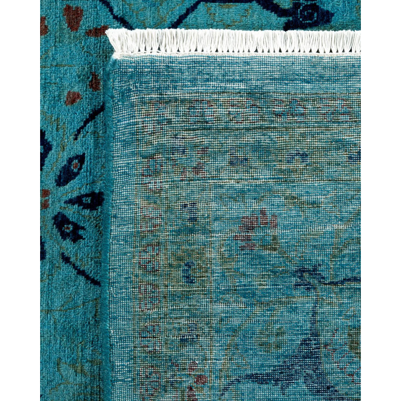 Fine Vibrance One-of-a-Kind 6' 1" X 9' 5" Hand Knotted Area Rug