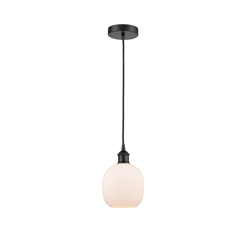 Luminaire suspendu sphère 1 lumière Amila, Noir mat