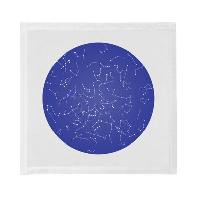 Constellations Stars Cotton Sateen Dinner Napkins