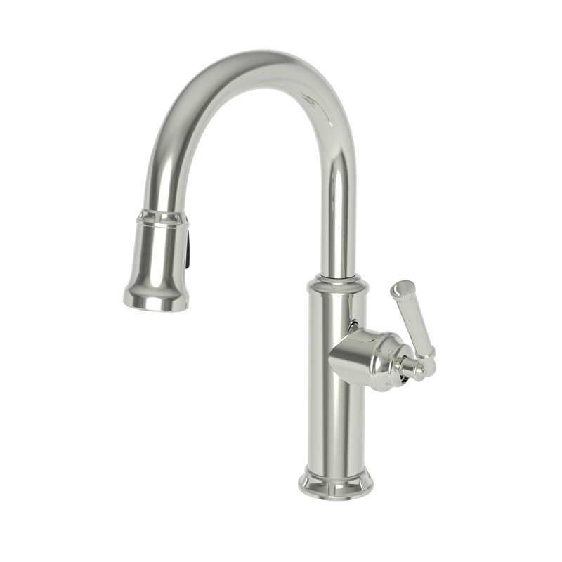 Gavin Single Handle Pull Down Kitchen Faucet, Polished Nickel