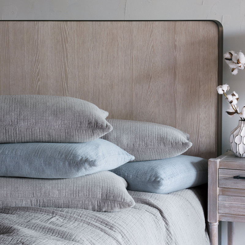 Cisero Matelasse King Sham In Gray, Standard