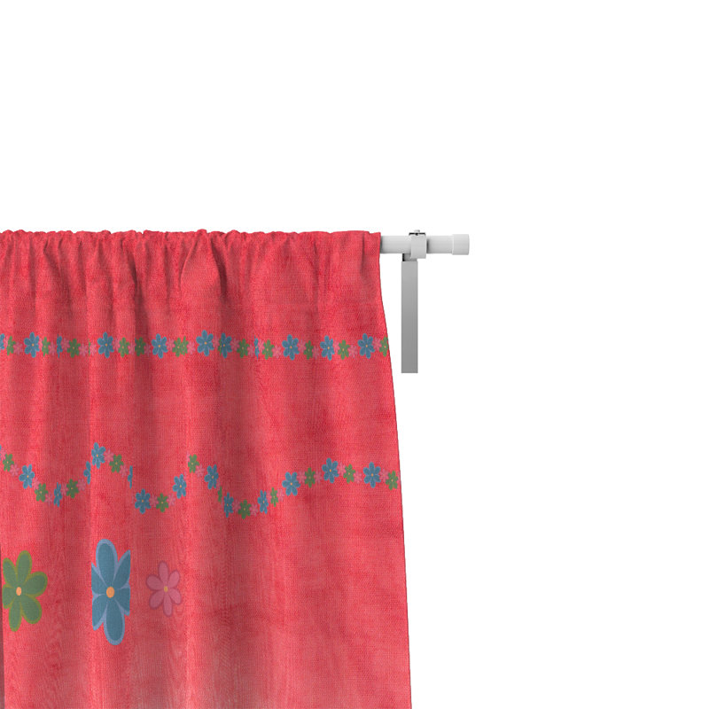 Panneaux de rideaux semi-transparents à motif floral (DSQ est fixé à 2), l 20 po x L 61 po
