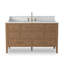 Elliston Single Wide Vanity-Carrara Marble