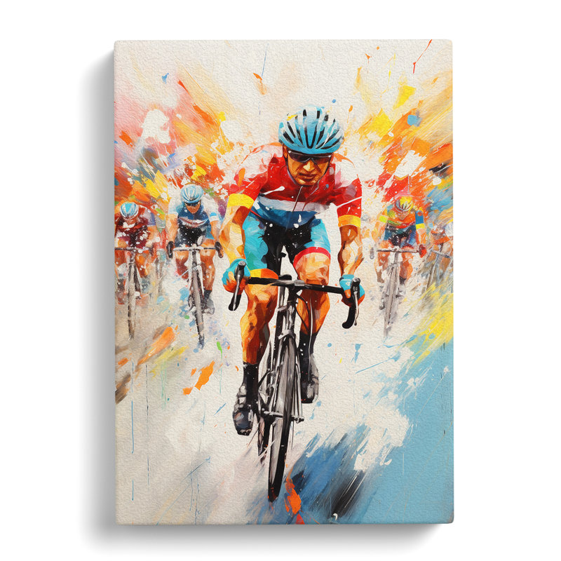 Tour De France Expressionism - Print, 76cm H x 50cm W x 3cm D