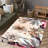 Non-Woven Thin Type Printed Rug with a Vibrant Floral Design Perfect for Beautifying Any Indoor Living Space-1780015454
