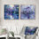 «Pansy Flowers Reflections By The Lake I», art mural Pensies - décoration murale traditionnelle 2 pièces