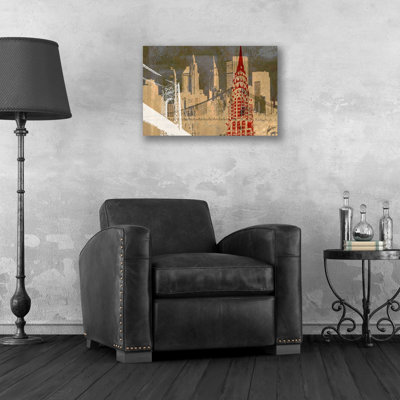 «Modern Metropolis I» par Ethan Harper, art mural en verre acrylique