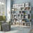  70.6"H Geometric Display Bookcase with Open Shelves-1671223226