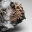 Silver On Calcite Crystal Cluster  Matrix From Bouismas Mine, Zagora, Morocco