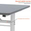 Bureau à hauteur réglable pour le bureau personnel et le bureau, manivelle manuelle, design minimaliste-317545