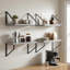 4 -Piece Steel Floating Shelf