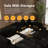 90.2" 4-Seater Teddy Fabric Sofa Bed | 3-In-1 King Size Convertible Sleeper With Seat Storage | Comfy Deep Seat Sofa With Casters For Living Room, Office, Apartment, Black-1311068425