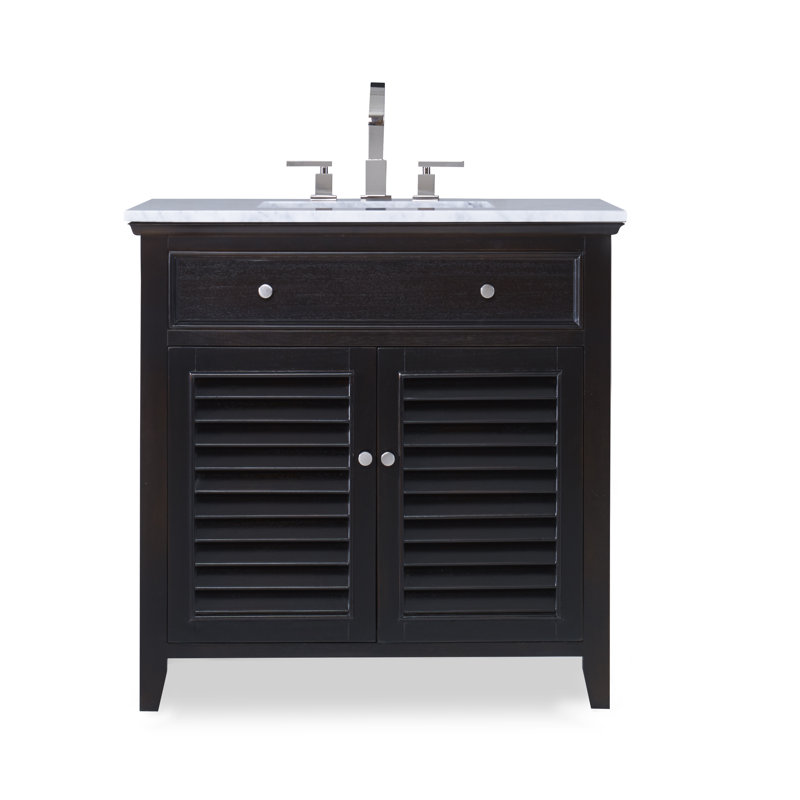 Louvered 36'' W Single Vanity