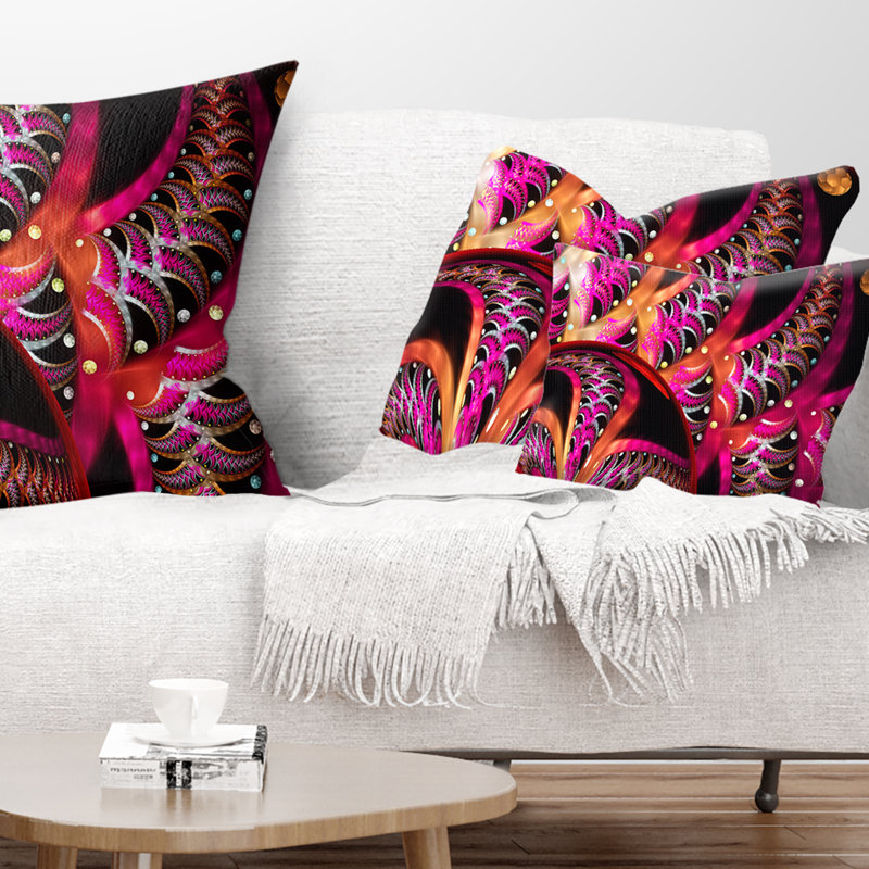Abstract Reversible Throw Pillow