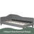 L-Shaped Linen Daybed, With Solid Wood Legs-1410939772-1410939773