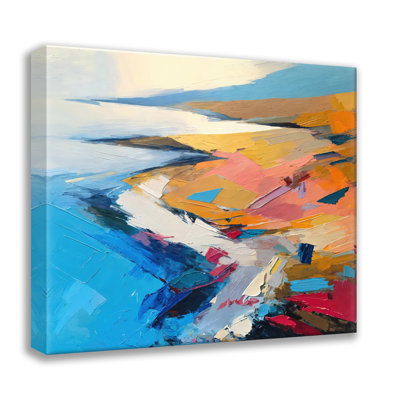 Abstrait-paysage-29, estampe numérique sur toile tendue avec châssis