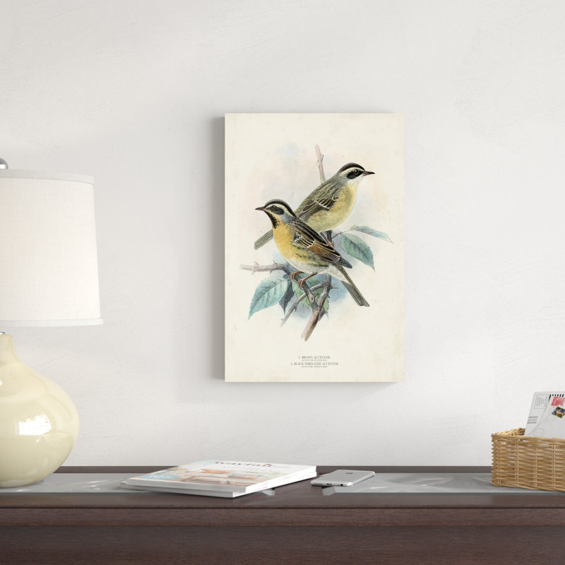 Oiseaux antiques I, H 18 po x l 12 po x P 1,25 po