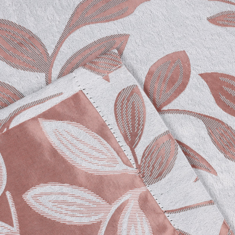 Finklea 100% Polyester Floral Room Darkening Grommet Curtain Panels, Champagne, 70" W x 84" L