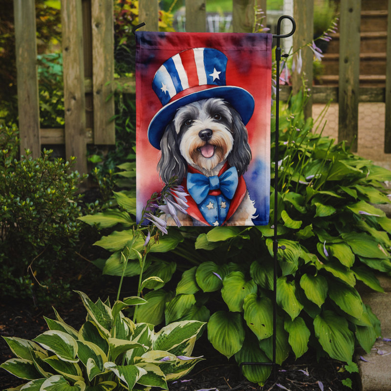 Drapeau patriotique du jardin américain, Black Tibetan Terrier