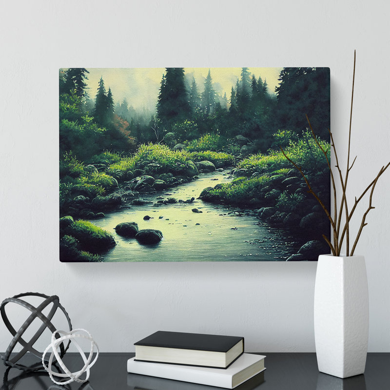Forest Steam Vol.5 - Wrapped Canvas, 40cm H x 60cm W x 3cm D