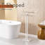 Porte-serviettes sur pied à 2 niveaux pour salle de bain-130161118