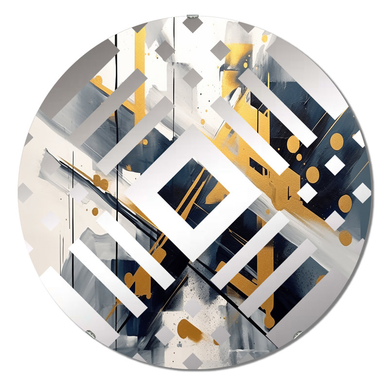 Hayleah - Miroir décoratif à losanges, 23,6 po x 23,6 po