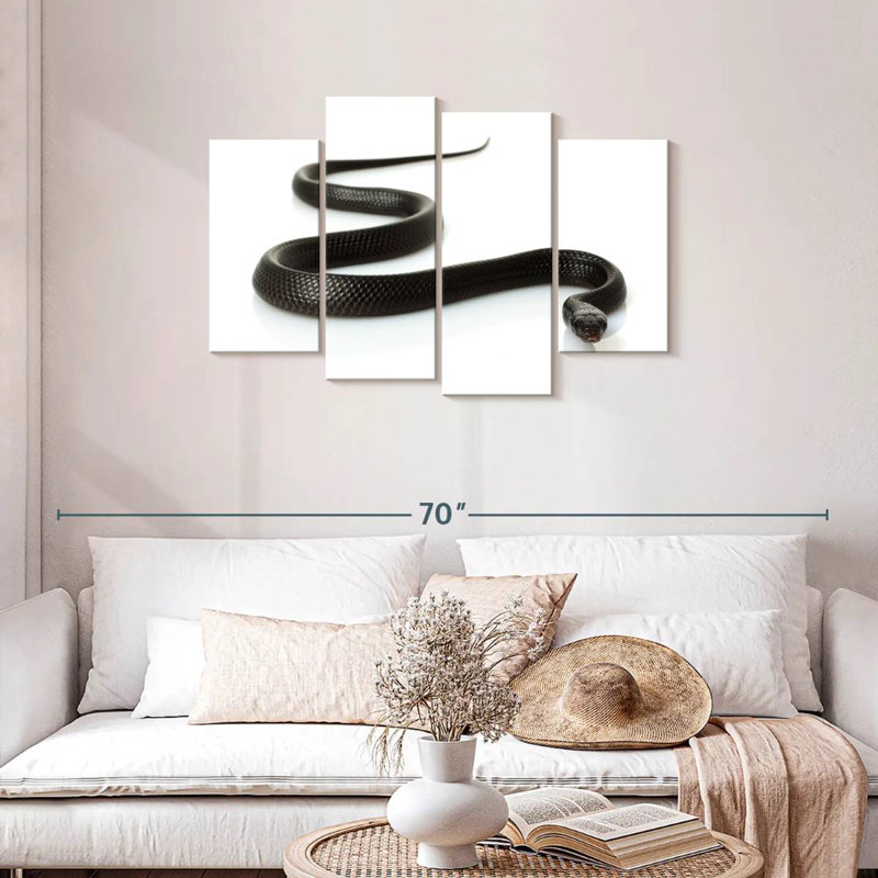 Eastern Indigo Snake, 27" H x 43" W