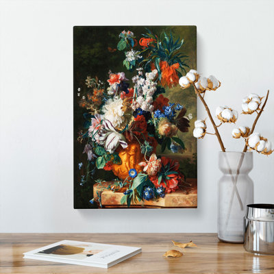 Still Life with Flowers Vol.10 by Jan Van Huysum - Wrapped Canvas