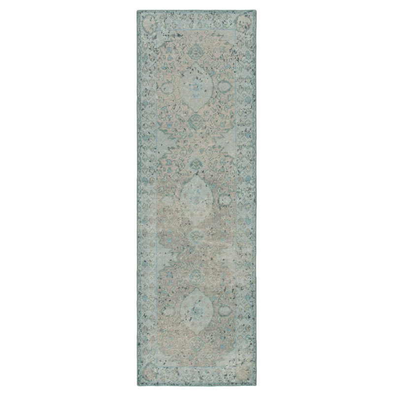 Handmade Wool Oriental Area Rug, Runner 3' x 10'