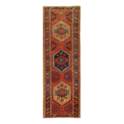 Oriental Area Rug in Rust