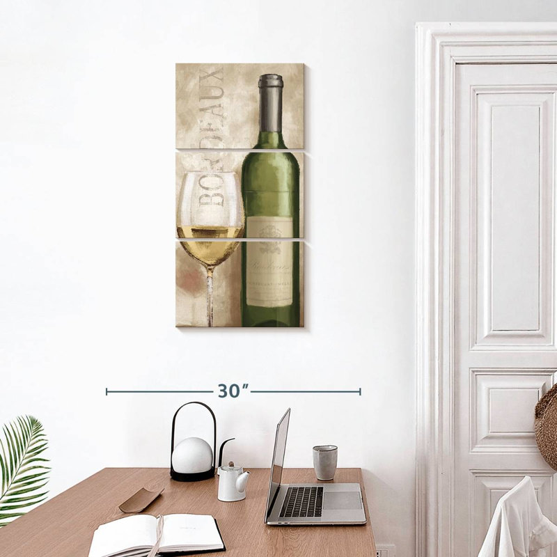 Vin blanc à Paris, H 32 po x l 15 po