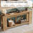 70.9-Inch Wood Console Entryway Table, 2-Tier Long Sofa Table-1018157224