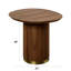 Table de bout en noyer avec piédestal