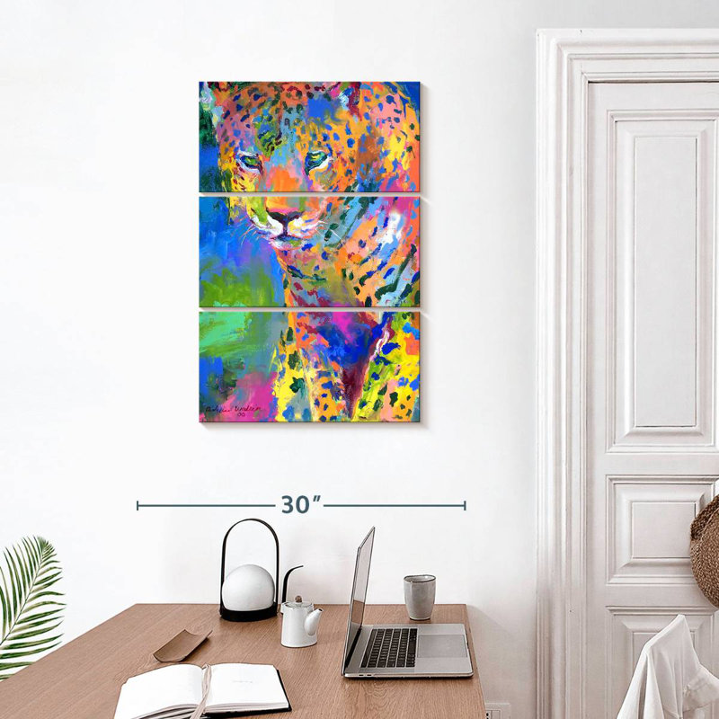 Brampt Wild Leopard II, 32" H x 20" W