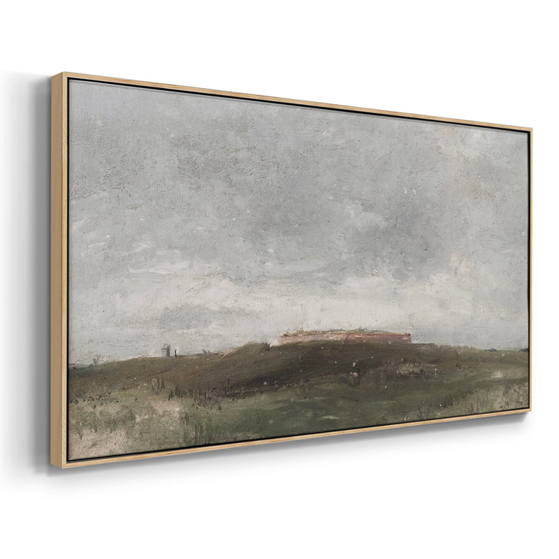 Série paysage - MCxx - Toile tendue avec châssis encadré - Prêt à être accroché, H 25 po x l 49 po, Naturel