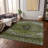 Machine Washable Indoor/Outdoor Xhevrie Olive Rug-168605849