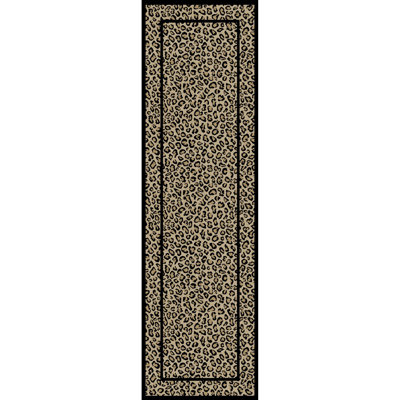 Tapis noir / beige Edmont