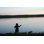 Silhouette of Personne Fly Fishing par Mortenklevis - photographie sur toile tendue