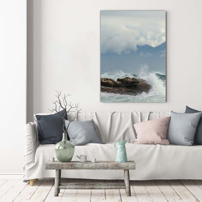 Rough Sea - Wrapped Canvas Print