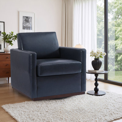 Fauteuil rembourré pivotant
